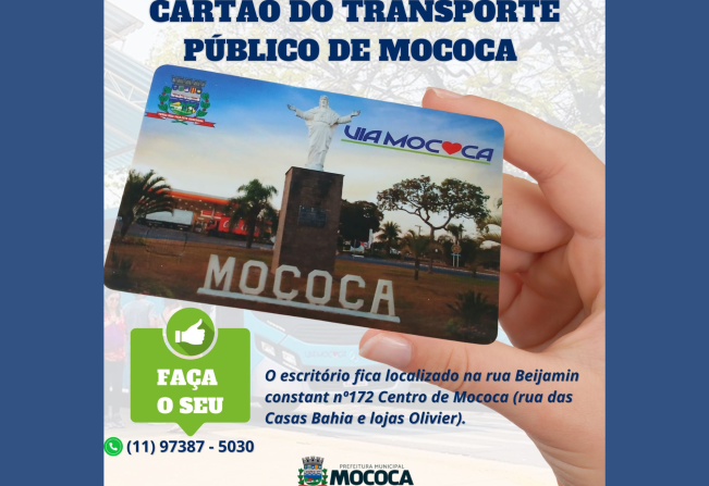 TRANSPORTE PÚBLICO DE MOCOCA INICIA A NOVA BILHETAGEM ELETRÔNICA