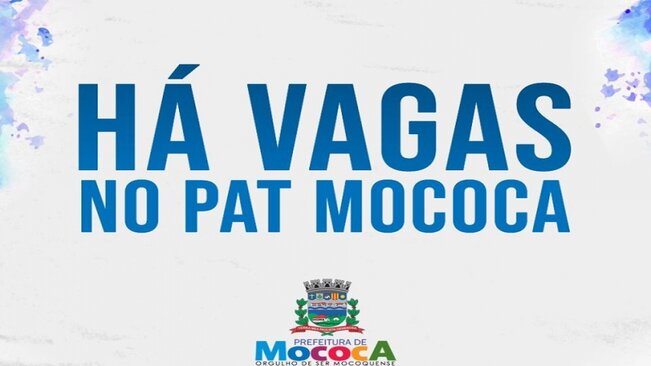>> VAGAS NO PAT MOCOCA