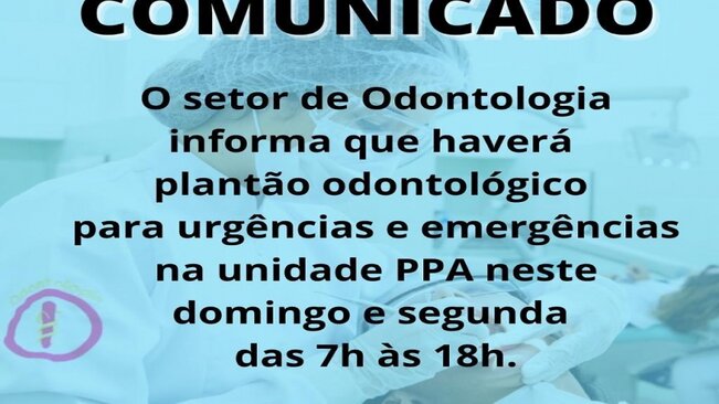 O Departamento de Saúde informa: