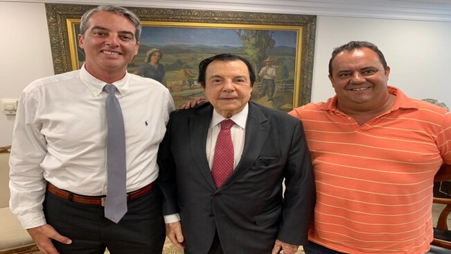 Prefeito de Mococa visita o Presidente da Federação da Agricultura e Pecuária do Estado de São Paulo, Fábio Meirelles